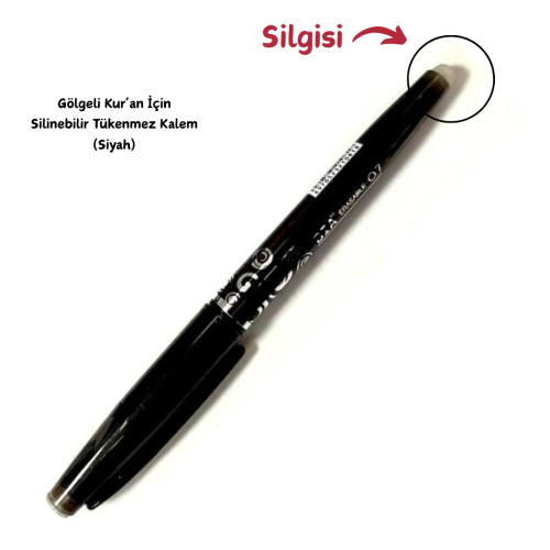 Gölgeli Kur'an için Silinebilir Tükenmez Kalem - Siyah-